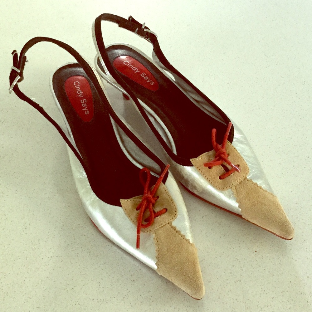 CINDY SAYS sling backs SZ 6.5